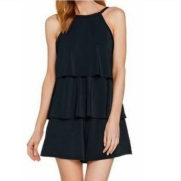 Fit 4 U Other - Fit 4 U~Hi-Neck Double Tiered Romper Swimsuit   6252